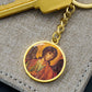 Archangel Michael circle pendant keychain