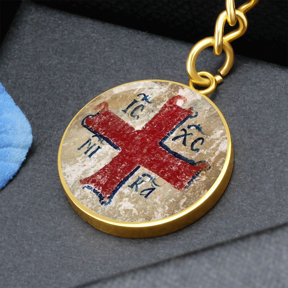Jesus Christ conquers keychain