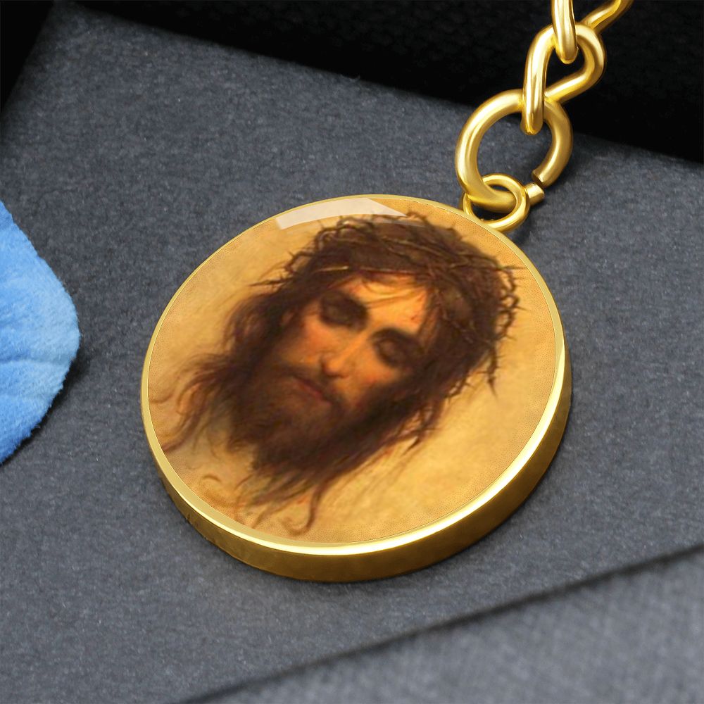 passion-of jesus pendant necklace_artwork_original_artwork Graphic Circle Keychain NEW