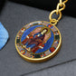 jesus-king of glory circle pendant necklace_artwork_original_artwork Graphic Circle Keychain NEW