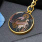 prophet-ilijah circle pendant necklace_artwork_original_artwork Graphic Circle Keychain NEW