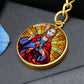 the-sacred heart of jesus christ pendant necklace_artwork_original_artwork Graphic Circle Keychain NEW