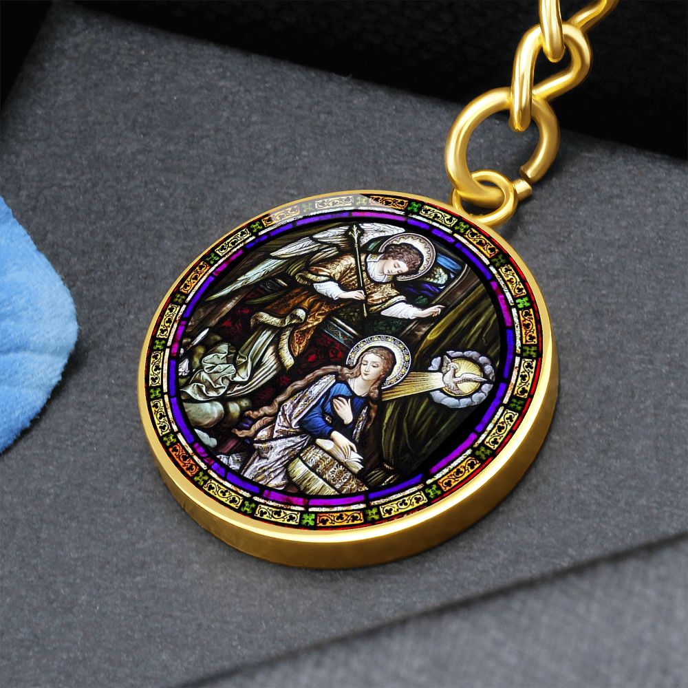 Annunciation  Circle for Shine On Graphic Circle Keychain NEW