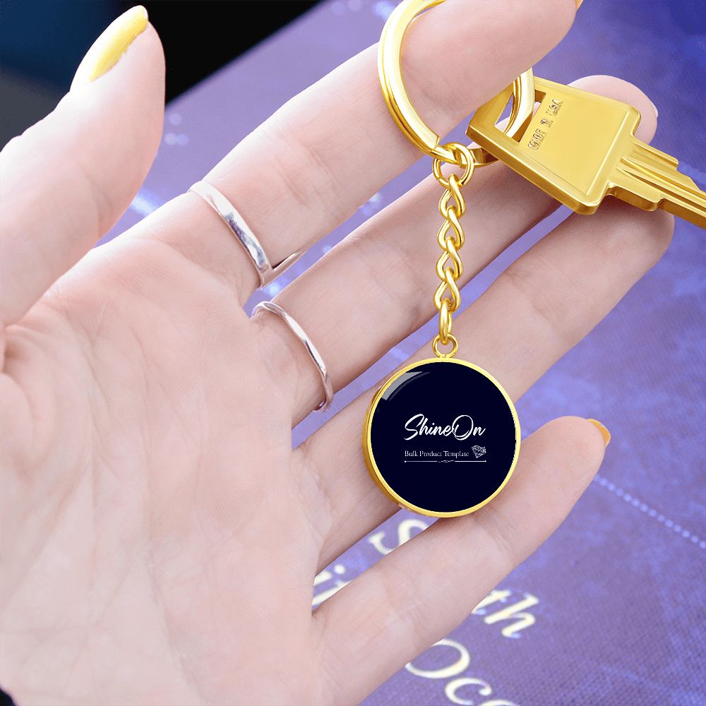 Circle Pendant Keychain