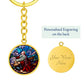 agony-in the garden circle pendant necklace_artwork_original_artwork Graphic Circle Keychain NEW