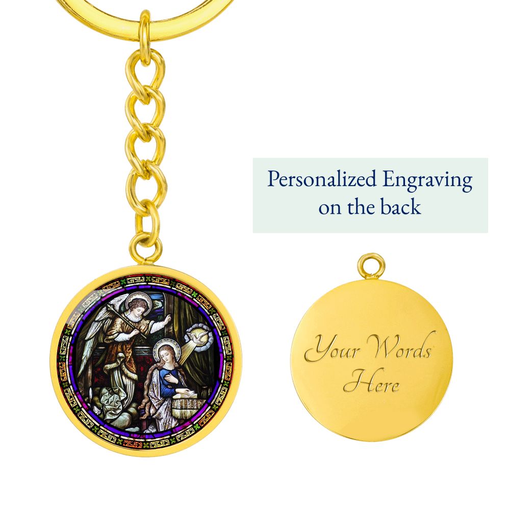Annunciation  Circle for Shine On Graphic Circle Keychain NEW