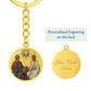 Holy Trinity New Testament Circle Keychain