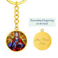 the-sacred heart of jesus christ pendant necklace_artwork_original_artwork Graphic Circle Keychain NEW