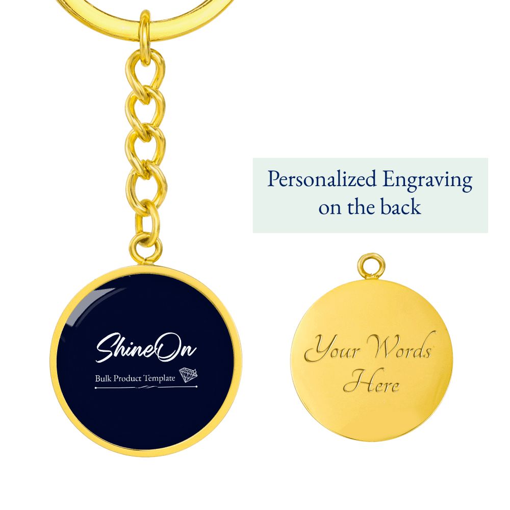 Graphic Circle Keychain NEW