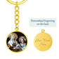 st-anna and virgin mary circle pendant necklace_artwork_original_artwork Graphic Circle Keychain NEW