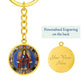 jesus-king of glory circle pendant necklace_artwork_original_artwork Graphic Circle Keychain NEW