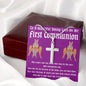 Confirmation Gift Girl Dark Red Cherubim