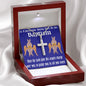 ShineOn Cross Baptism Boy  Dark Cherubim ShineOn Cross necklace with snake chain with Custom Card