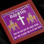 ShineOn Cross Baptism Girl Red Cherubim ShineOn Cross necklace with snake chain with Custom Card