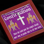 First Communion Gift For Girls Cherubim Dark Red