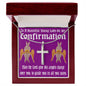 First Communion Gift For Girls Cherubim Dark Red