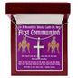 Confirmation Gift Girl Dark Red Cherubim